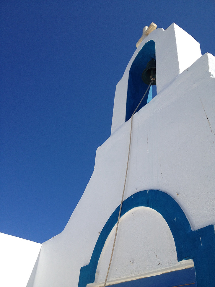 greece, church, blue