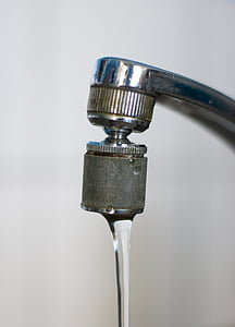 tap, water, kitchen faucet, running tap, kitchen, faucet, close-up