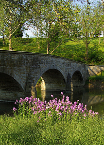 Antietam, Maryland, Burnside bridge, pamiatka, historické, Architektúra, Príroda