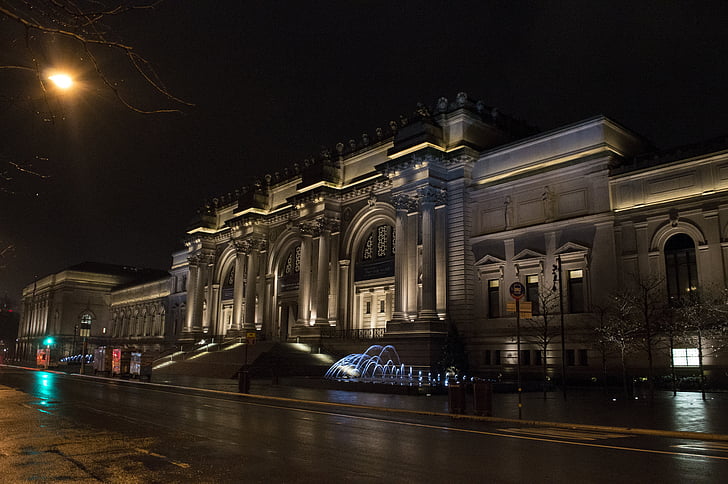 Metropolitan museum, Nowy Jork, Muzeum, Architektura, punkt orientacyjny, budynek, Miasto