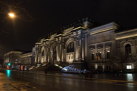 Metropolitní muzeum, New york, Muzeum, Architektura, orientační bod, budova, město