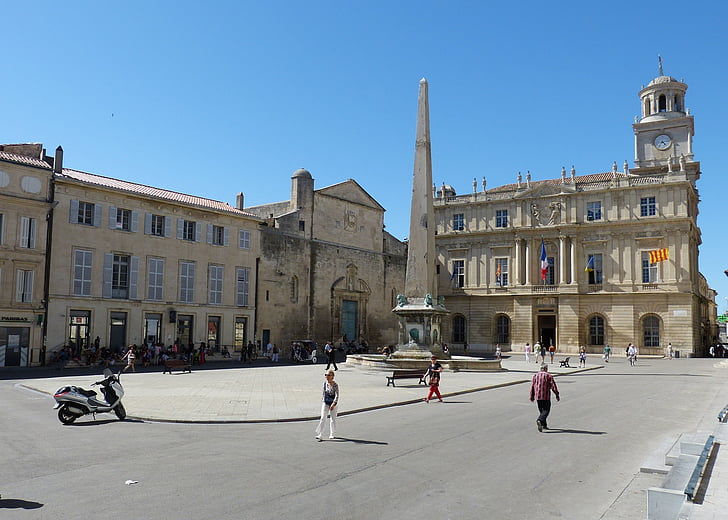 Arles, Prancis, Rhône, kota tua, secara historis, Menara, Ruang