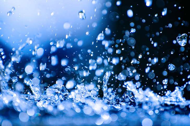 kapljica vode, dež, ki spadajo, lije, fotografija, jasno, kapljice