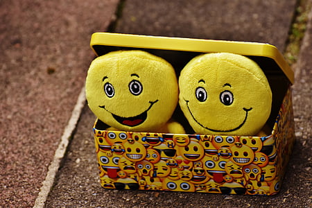 Smileys, jaune, drôle, joie, émoticône, Emoji, Smiley