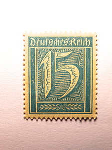 stamp, germany, dimed, post, german empire