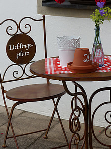 stol, metal tabel, Oberfranken