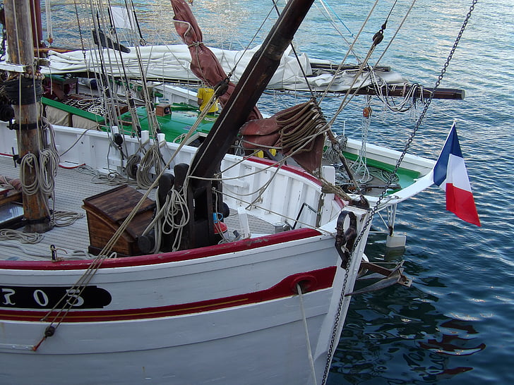 barca cu panze, Stern, spate, lemn, navigare, velier, Brest