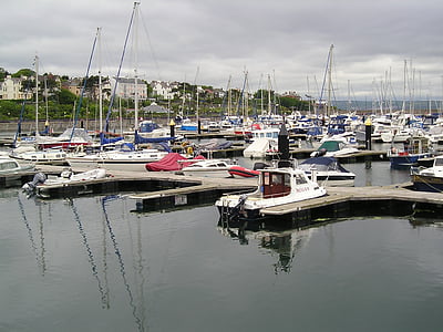 čolni, jahte, pristanišča, Harbour, Marina, Bangor, Irska