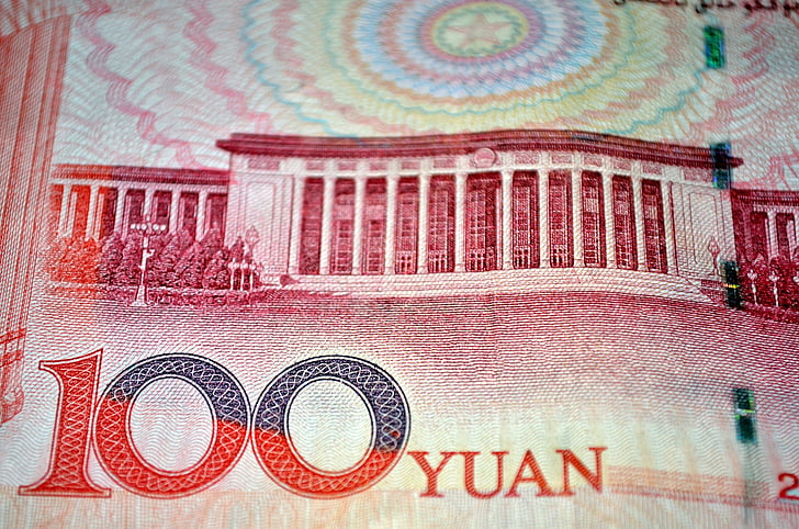 Yuan, RMB, valuta, Chinees, achterkant, geld, Renminbi
