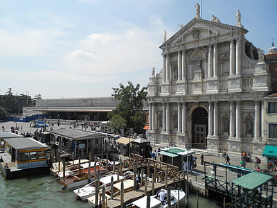 Velence, gondola, turizmus, velencei, Venezia, templom, santa maria di nazareth