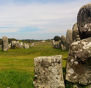 Carnac kameny, Bretaň, Megalith, megalitické, starověké, Bretagne, Carnac