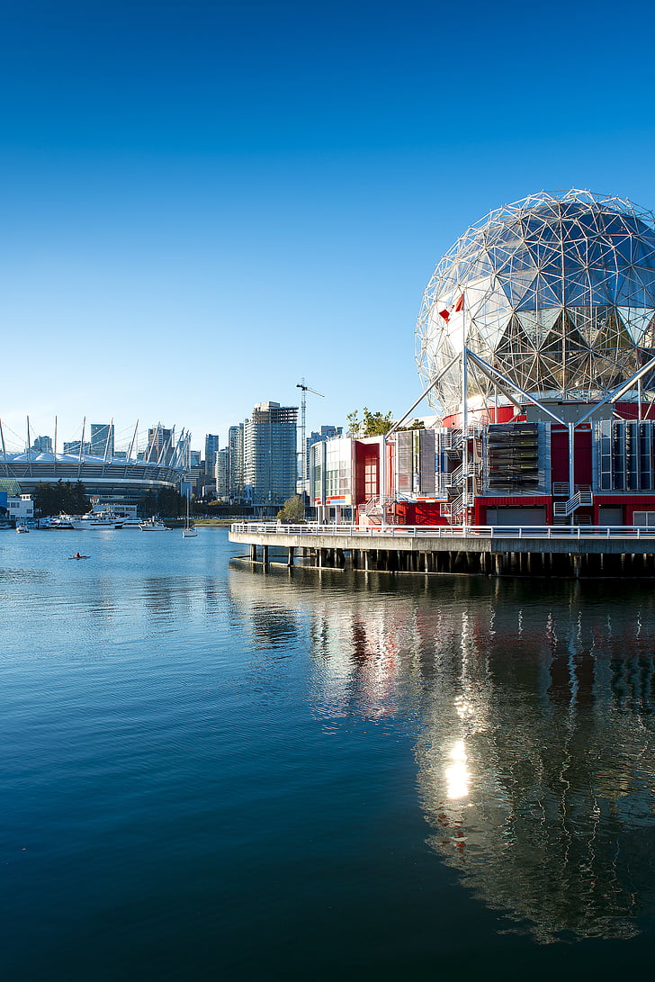 Vancouver, Kanada, pristanišča, vode, mesto, metropola, Britanska Kolumbija