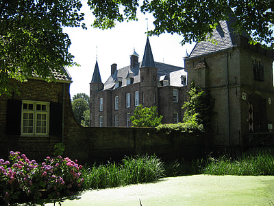 maisons, Château, pittoresque, nature, en plein air