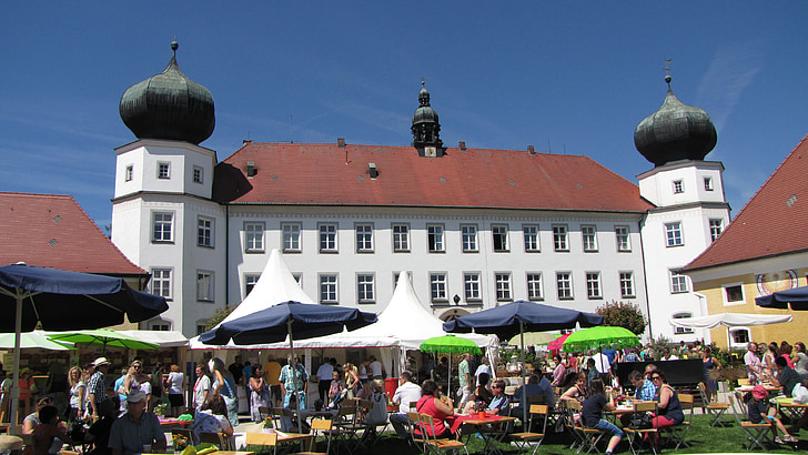 Tüßling castle, Tüßling, lâu đài, khu vườn uống bia