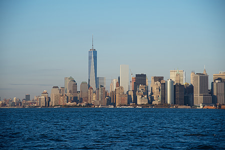 맨하탄, 1 개의 세계 무역 센터, 뉴욕, 국제 도시, 미국, 1wtc, 장애물 경주
