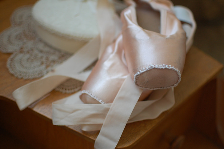 baletti kengät, Pointe kengät, baletti, tanssi, ballerina, Satiini, tohveli