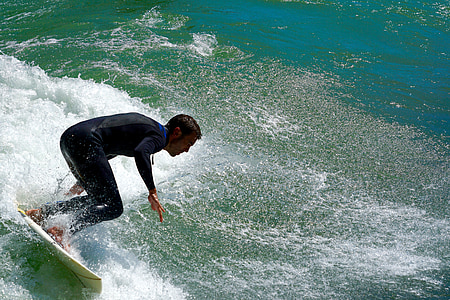 sports nautiques, vagues de surf, Surf, Surf, surfer sur la rivière, courbes