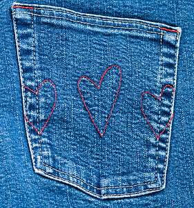 denim, jeans, blue, pocket, back, back pocket, heart