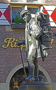 Památník, Kiepenkerl, Münster, historicky, trh, Restaurace, panel obchody