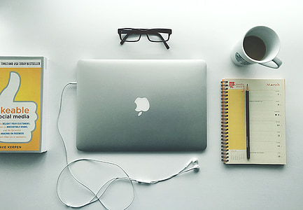 Web-design, Notebook, Computer, Büro, Geschäft, Schreibtisch, Laptop