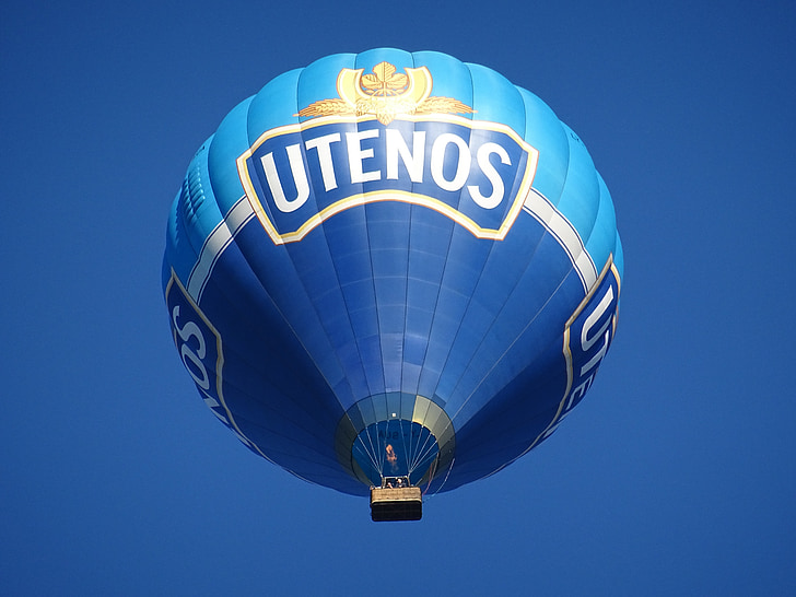 air balloon, blue, sky, air, balloon, heat, fly