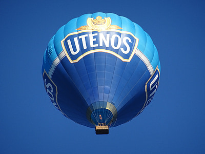luftballon, blå, Sky, luft, ballon, varme, flyve