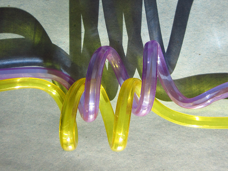 straws, devoured, helix, two, colorful, pair, pattern