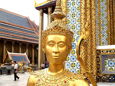 Băng Cốc, Grand, Wat, Đức Phật, ngọc lục bảo, Hoàng gia, xây dựng