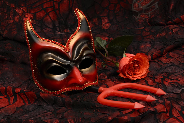 маска, Карнавал, загадъчна, затвори, романтика, carneval, маскарад