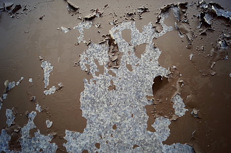 background, decay, cracks, spall, flaked off, brown, rip