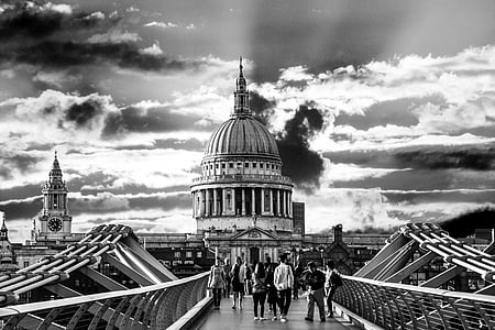 st paul's cathedral, london, england, cathedral, architecture, st, church