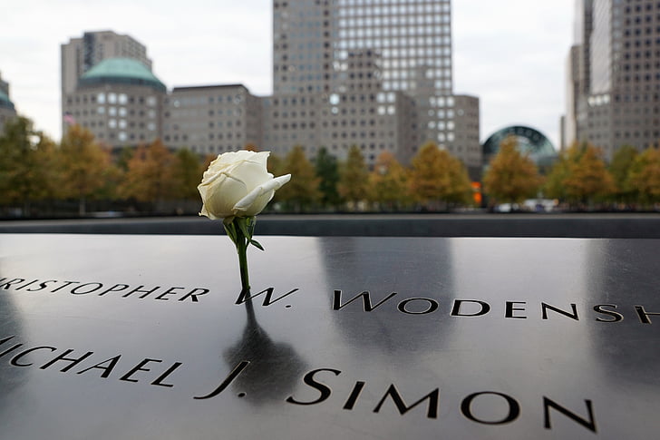Ground Zero-muistomerkki, New Yorkissa, Yhdysvallat, Manhattan, Amerikka, yksi world trade Centerin, pilvenpiirtäjä