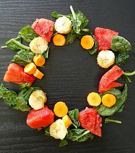 水果, 蔬菜, 保佑你, 健康的食物, 冰沙, 奶昔, 西瓜