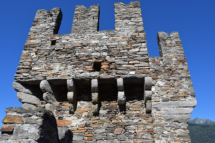Torre, Rocca, medievo, Thuỵ Sỹ, Bellinzona, bầu trời, lâu đài