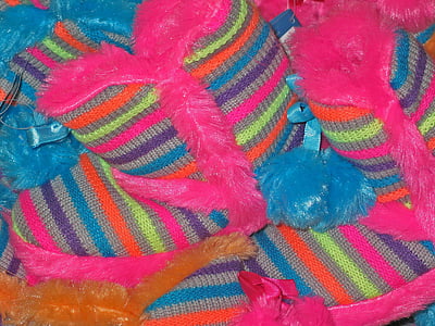 Pantofole, Pantofole per bambini, caldo, colorato, lana, Colore, calore