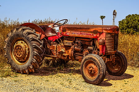 Traktor, Bauernhof, Landschaft, Landwirtschaft, des ländlichen Raums, Ausrüstung, Maschine