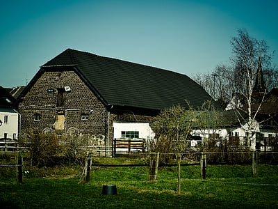 αγρόκτημα, Reiterhof, Γεωργία, βοσκότοποι, αγροτική, φύση, βραδινό ουρανό