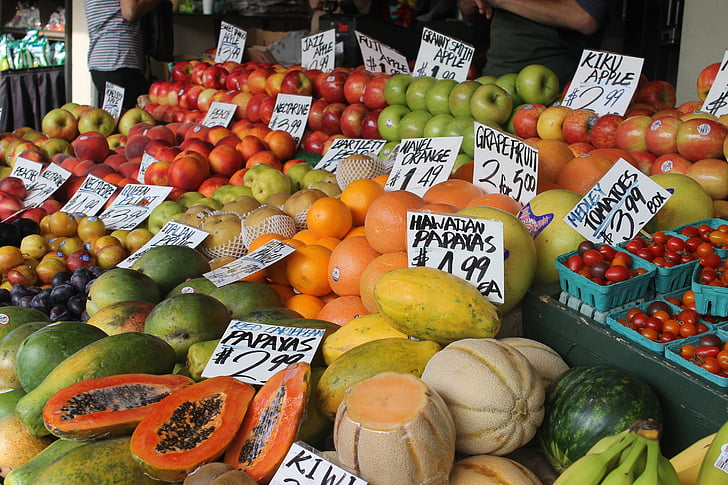 piac, zöldség, friss, betakarítás, Farm, Shop