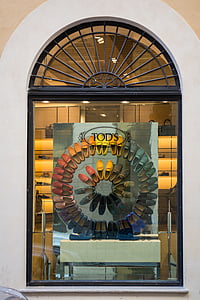 vetrina, SCONTI, negozio, Roma, Italia, scarpe