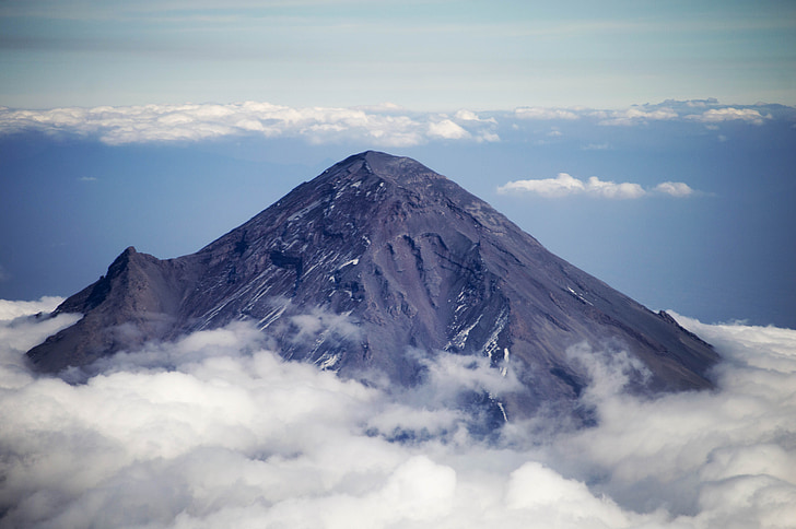 popocatépetl, volcano, mexico, peak, mountain, national, view