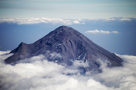 Popocatepetl, Gunung berapi, Meksiko, puncak, Gunung, Nasional, pemandangan