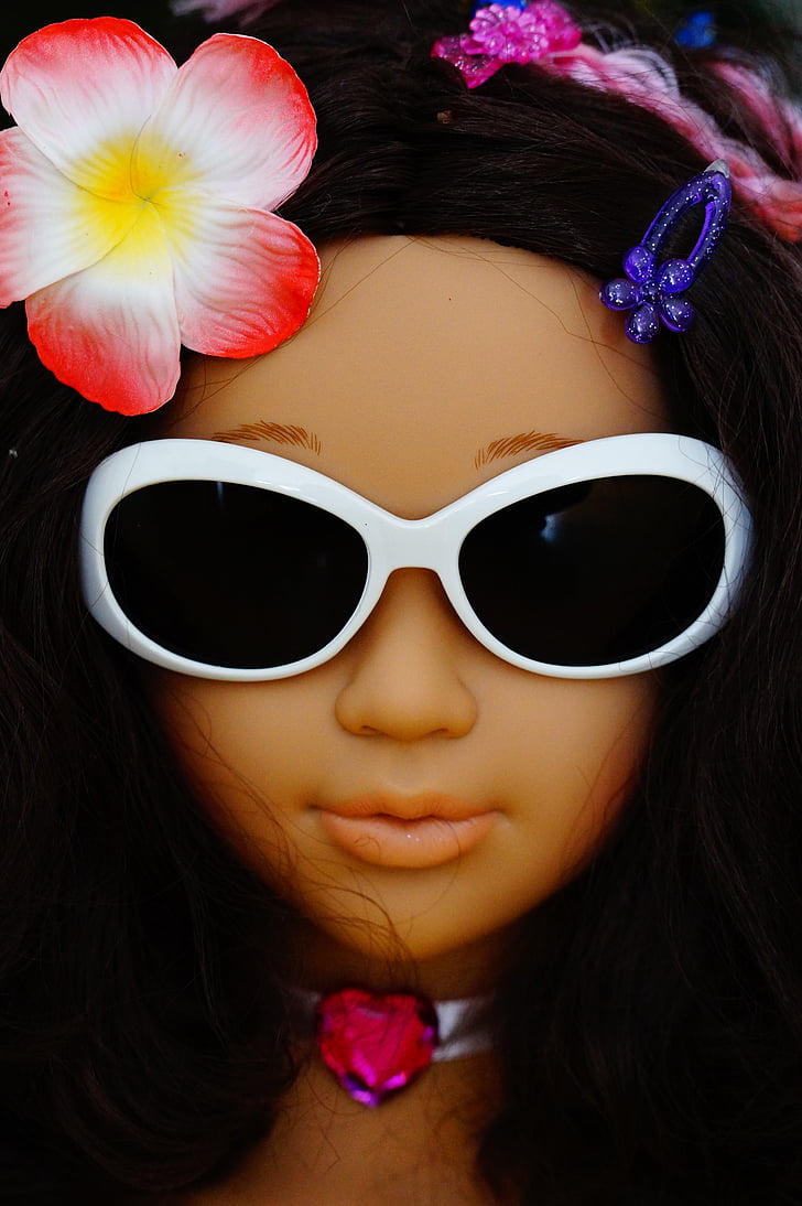 Puppe, Display-dummy, Gesicht, Diva, Kopf, Sonnenbrille, stilvolle