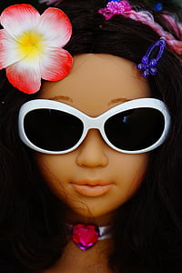 doll, display dummy, face, diva, head, sunglasses, stylish