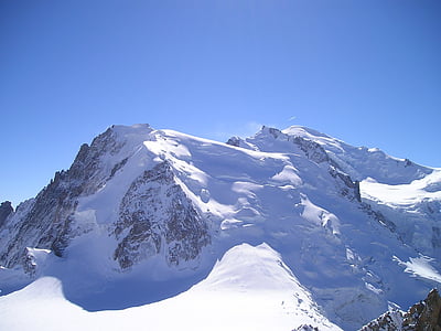 Mont blanc, Mont blanc du tacul, Chamonix, alpí, neu, muntanyes, alta muntanya