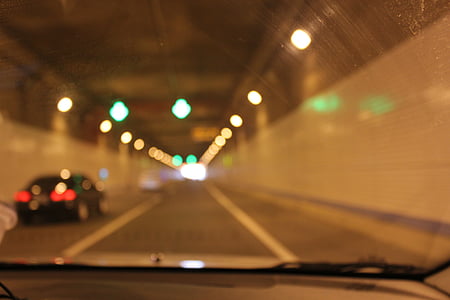 túnel, carretera, l'autopista