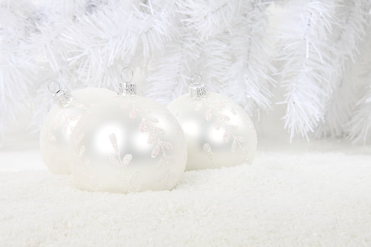 plano de fundo, bola, bugiganga, celebração, Natal, decoração, vidro