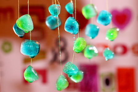 ice cubes, coloring, crystal, frozen, cold, hanging, decoration