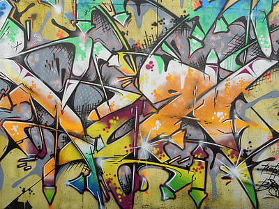 Graffiti, bunte, Farbe, Kunst, Farbenspiel, Dekoration, schöne