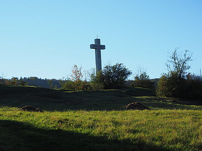 Krzyż, kretyn, szczyt Ruck, obszar chronionego krajobrazu, Blaubeuren, krajobraz, Natura