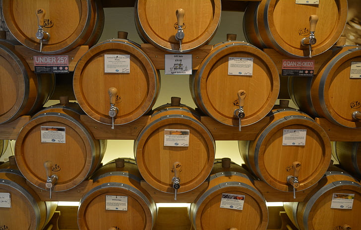 barrels, whisky, wine, wood, wooden, drink, old